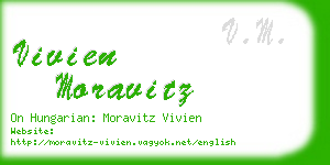 vivien moravitz business card